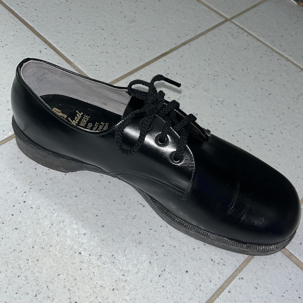 Kids Black Leather School Dress Shoes| Size 3 - Picture 8 of 8
